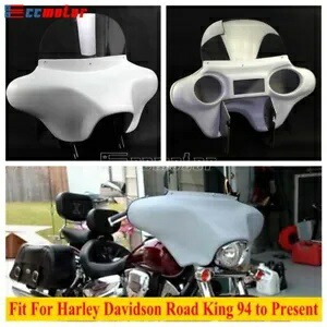 取り外し可能なバットウィングフェアリング ハーレーダビッドソン ロードキング FLHR FLHRC 1994-2017用 Detachable Batwing Fairing For Harley-Davidson Road King FLHR FLHRC 1994-2017 【並行輸入品】