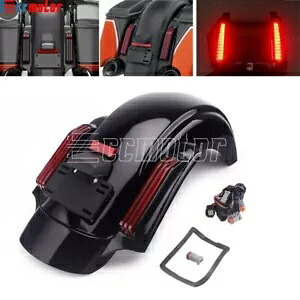 LED リアフェンダーシステムライト ハーレーツーリングエレクトラグライドロードキング '14-'21用 LED Rear Fender System Lights For Harley Touring Electra Glide Road King '14-'21 【並行輸入品】