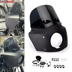 ハーレー ソフテイル ローライダー S FXLRS 用フロントフェアリング & フロントガラス ヘッドライトセット付き Front Fairing & Windshield w/ Headlight Set for Harley Softail Low Rider S FXLRS 【並行輸入品】