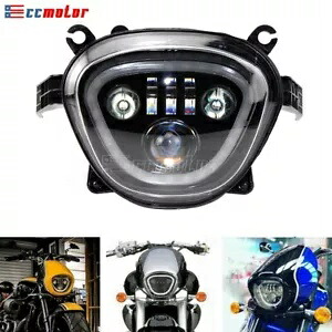 スズキブルバードM109R用ハイロービームDRL付きM109R LEDヘッドライトアセンブリに適合 Fit M109R LED Headlight Assembly with Hi-low Beam DRL for Suzuki Boulevard M109R 【並行輸入品】