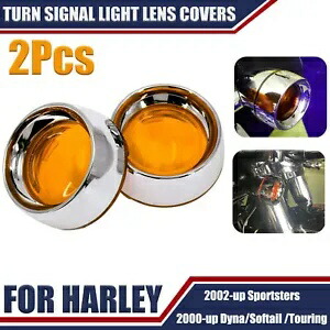 弾丸スタイルターンシグナルライトアンバーレンズハーレーダイナファットボーイストリートグライド米国 Bullet Style Turn Signal Light Amber Lens For Harley Dyna Fatboy Street Glide US画像