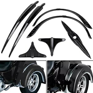ブラック リアフェンダー アクセント トランク ラッチ トリム キット ハーレー トライ グライド ウルトラ FLHTUTG 用 Black Rear Fender Accent Trunk Latch Trim Kit For Harley Tri Glide Ultra FLHTUTG 【並行輸入品】