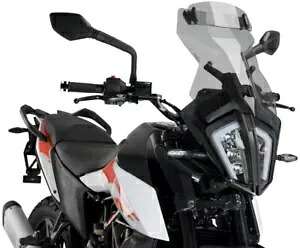 Puig ツーリング ウィンドスクリーン バイザー付き 20415H KTM 390 Adventure 2020-2024 ライトスモーク Puig Touring Windscreen w/ Visor 20415H KTM 390 Adventure 2020-2024 LIGHT SMOKE 【並行輸入品】