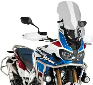 Puig 調節可能なツーリング ウィンドスクリーン MEM 3714W ホンダ アフリカ ツイン 02-19 クリア付き Puig Adjustable Touring Windscreen w/ MEM 3714W Honda Africa Twin 02-19 CLEAR 【並行輸入品】｜カスタムパーツ WORLD倉庫