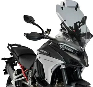 Puig ツーリング ウィンドスクリーン バイザー付き 20733H ドゥカティ ムルティストラーダ V4 ラリー 21-24 スモーク Puig Touring Windscreen w/ Visor 20733H Ducati Multistrada V4 Rally 21-24 SMOKE 【並行輸入品】