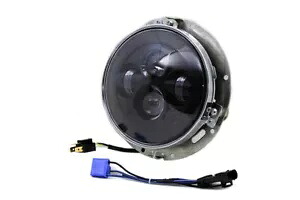 HARLEY 7 インチ LED ヘッドランプ アセンブリ グロス ブラック 2014-UP FLT に適合、 HARLEY 7 inch LED Headlamp Assembly Gloss Black fits 2014-UP FLT, 【並行輸入品】