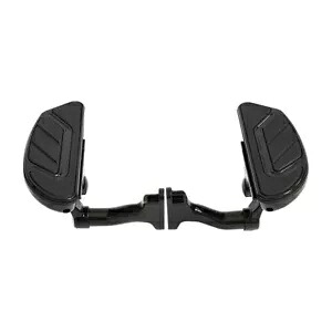 ブラックムーンショット 調節可能なパッセンジャーフロアボード ブラケット付き ハーレーツーリング 93&UP BLACK MOONSHOTS ADJUSTABLE PASSENGER FLOORBOARDS w/BRACKETS HARLEY TOURING 93&UP 【並行輸入品】