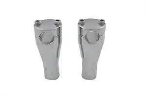 HARLEY 4インチ グライドライザーセット クローム 0-カスタムに適合 HARLEY 4 inch Glide Riser Set Chrome fits 0- Custom, 【並行輸入品】｜カスタムパーツ WORLD倉庫