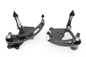 HARLEY ブラックビレット拡張フォワードコントロールセットは、0-カスタムに適合します。 HARLEY Black Billet Extended Forward Control Set fits 0- Custom, 【並行輸入品】