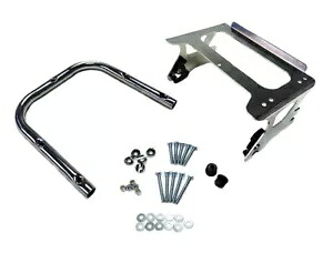 HARLEY クイック デタッチ ツアー ボックス マウント キット クローム 1999-2008 FLHT、1999-2008 FLに適合 HARLEY Quick Detach Tour Box Mount Kit Chrome fits 1999-2008 FLHT, 1999-2008 FL 【並行輸入品】