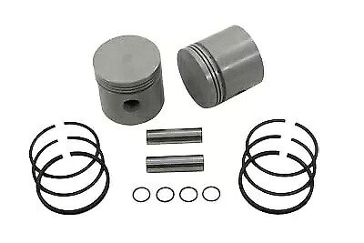 HARLEY 3-7/16 インチ ピストン セット .070 オーバーサイズ 1937-1948 ULH に適合、 HARLEY 3-7/16 inch Piston Set .070 Oversize fits 1937-1948 ULH, 【並行輸入品】