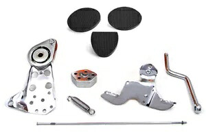 HARLEY クローム フット クラッチ アセンブリ 1965 ～ 1978 フロリダに適合、 HARLEY Chrome Foot Clutch Assembly fits 1965-1978 FL, 【並行輸入品】