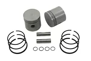HARLEY 3-7/16 インチ ピストン セット 標準サイズは 1937-1948 ULH に適合します。 HARLEY 3-7/16 inch Piston Set Standard Size fits 1937-1948 ULH, 【並行輸入品】