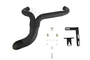 ハーレー ワイアット ガトリング グランド パウンダー エキゾースト システム ブラック 2007-UP FLT に適合 HARLEY Wyatt Gatling Ground Pounder Exhaust System Black fits 2007-UP FLT, 【並行輸入品】