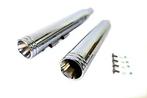 ハーレー ワイアット ガトリング マフラー セット クローム クローム 2 リング コメット付き 2017-UP FL に適合 HARLEY Wyatt Gatling Muffler Set Chrome with Chrome 2 Ring Comet fits 2017-UP FL 【並行輸入品】