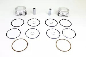 HARLEY Wiseco トラッカー シリーズ ピストン セット 1984 ～ 1998 FLT、1991 ～ 1998 FXD、198 に適合 HARLEY Wiseco Tracker Series Piston Set fits 1984-1998 FLT, 1991-1998 FXD, 198 【並行輸入品】
