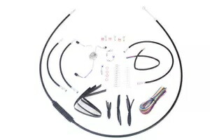 HARLEY 12 インチ-14 インチハンドルバーケーブルとブレーキラインキットは 2008-2013 FLHR に適合します。 HARLEY 12 inch-14 inch Handlebar Cable and Brake Line Kit fits 2008-2013 FLHR, 【並行輸入品】