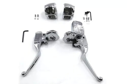 HARLEY ハンドルバー コントロール キット クローム 2015-UP FLST、2015-UP FXST、2015-UP Fに適合 HARLEY Handlebar Control Kit Chrome fits 2015-UP FLST, 2015-UP FXST, 2015-UP F 【並行輸入品】｜カスタムパーツ WORLD倉庫