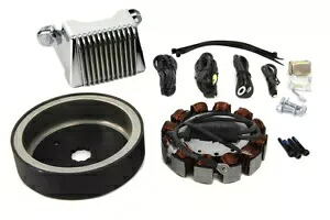 HARLEY オルタネーター充電システムキット 45 アンペア 1997-1998 FLT に適合 HARLEY Alternator Charging System Kit 45 Amp fits 1997-1998 FLT, 【並行輸入品】