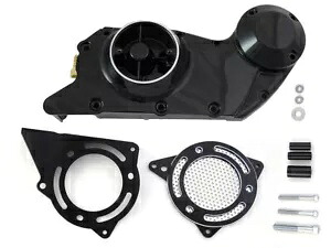 HARLEY ブラック カムとスプロケット カバー セットは 2004-UP XL に適合します。 HARLEY Black Cam and Sprocket Cover Set fits 2004-UP XL, 【並行輸入品】｜カスタムパーツ WORLD倉庫