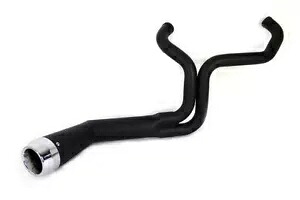 ハーレー FLT オフセットメガホン 2:1 1-3/4 インチエキゾースト ブラック クロ付き 2006-20 年に適合 HARLEY FLT Offset Megaphone 2:1 1-3/4 inch Exhaust Black with Chro fits 2006-20 【並行輸入品】