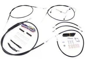 HARLEY 12 インチ-14 インチハンドルバーケーブルとブレーキラインキットは 2002-2006 FLHR に適合します。 HARLEY 12 inch-14 inch Handlebar Cable and Brake Line Kit fits 2002-2006 FLHR, 【並行輸入品】