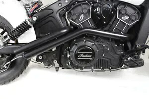 HARLEY インディアン スカウト ドラッグ パイプ セット ブラック 2015-UP スカウトに適合、 HARLEY Indian Scout Drag Pipe Set Black fits 2015-UP Scout, 【並行輸入品】