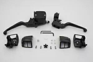 HARLEY 輪郭スタイル ハンドルバー コントロール キット ブラック 1996-2006 FXST、1996-2006 に適合 HARLEY Contour Style Handlebar Control Kit Black fits 1996-2006 FXST, 1996-2006 【並行輸入品】