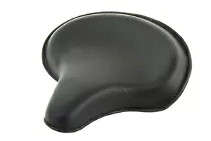 ハーレー レプリカ ブラック レザー デラックス ソロ シート スカートなし 1936-1940 EL に適合 HARLEY Replica Black Leather Deluxe Solo Seat without Skirt fits 1936-1940 EL, 【並行輸入品】