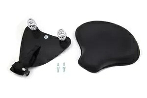 HARLEY ブラックレザーソロシート マウントキット付き 2010-UP XLに適合 HARLEY Black Leather Solo Seat with Mount Kit fits 2010-UP XL, 【並行輸入品】