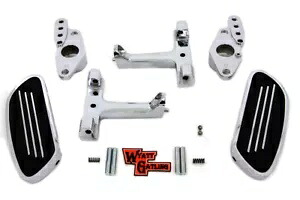 HARLEY パッセンジャーフットボードセット スイングアームマウントキット付き 1982-2006 FLT、1982 に適合 HARLEY Passenger Footboard Set with Swingarm Mount Kit fits 1982-2006 FLT, 1982 【並行輸入品】