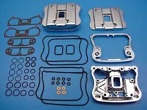 HARLEY ロッカーボックスカバーセット クローム 1986-2000 XL に適合 HARLEY Rocker Box Cover Set Chrome fits 1986-2000 XL, 【並行輸入品】｜カスタムパーツ WORLD倉庫