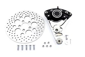 HARLEY リアブレーキキャリパー変換キットと 11-1/2 インチディスクは 1973-1982 FL に適合します。 HARLEY Rear Brake Caliper Conversion Kit and 11-1/2 inch Disc fits 1973-1982 FL, 【並行輸入品】