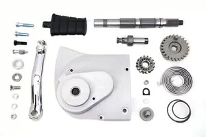 HARLEY キックスターター変換キット アロイ仕上げ 2004-2006 XL に適合 HARLEY Kick Starter Conversion Kit Alloy Finish fits 2004-2006 XL, 【並行輸入品】