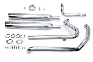 HARLEY ツーリング クロスオーバー エキゾースト ヘッダー システム クローム 2010-2016 FLT に適合 HARLEY Touring Crossover Exhaust Header System Chrome fits 2010-2016 FLT, 【並行輸入品】