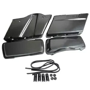 HARLEY ストレッチサドルバッグキット ブラック 2014-UP FLT に適合 HARLEY Stretch Saddlebag Kit Black fits 2014-UP FLT, 【並行輸入品】
