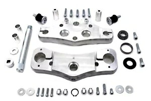 HARLEY 6&deg; レイク トリプル ツリー セットは 1997-2013 FLT に適合します。 HARLEY 6&deg; Raked Triple Tree Set fits 1997-2013 FLT, 【並行輸入品】｜カスタムパーツ WORLD倉庫