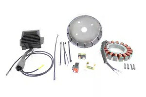 HARLEY FXST、FLST 45 アンペア三相オルタネーターキット、2001-2006 FXST、2001-2 に適合 HARLEY FXST, FLST 45 Amp Three Phase Alternator Kit fits 2001-2006 FXST, 2001-2 【並行輸入品】