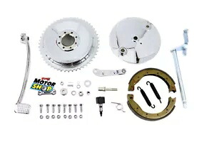 HARLEY リアブレーキキット クローム 1957-1972 XL に適合、 HARLEY Rear Brake Kit Chrome fits 1957-1972 XL, 【並行輸入品】｜カスタムパーツ WORLD倉庫
