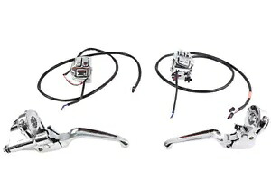 HARLEY ハンドルバー コントロール キット クローム 2011-2013 FXCW、2011-2013 FXCWC、2011 に適合 HARLEY Handlebar Control Kit Chrome fits 2011-2013 FXCW, 2011-2013 FXCWC, 2011 【並行輸入品】|カスタムパーツ WORLD倉庫