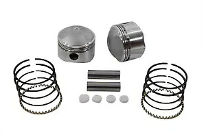 HARLEY 74 インチ オーバーヘッド バルブ 鍛造ピストン セット .060 オーバーサイズ 1941-1977 FL に適合 HARLEY 74 inch Overhead Valve Forged Piston Set .060 Oversize fits 1941-1977 FL, 【並行輸入品】