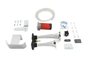 HARLEY クロームエアホーンキットは 1991-UP FL、1991-UP FX、 HARLEY Chrome Air Horn Kit fits 1991-UP FL, 1991-UP FX, 【並行輸入品】