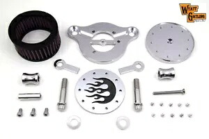 ハーレー ワイアット ガトリング エア クリーナー キット クローム 1991-UP XL に適合 HARLEY Wyatt Gatling Air Cleaner Kit Chrome fits 1991-UP XL, 【並行輸入品】