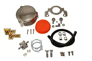 HARLEY ワイアット ガトリング New Era エア クリーナー キット クローム 1991-UP XL に適合 HARLEY Wyatt Gatling New Era Air Cleaner Kit Chrome fits 1991-UP XL, 【並行輸入品】