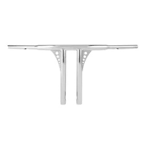 ハーレー クローム 1-1/4 インチ「ストレートアップ」T バー 14 インチ ライズ HARLEY CHROME 1-1/4" 'STRAIGHT-UP' T-BAR 14" RISE 【並行輸入品】｜カスタムパーツ WORLD倉庫