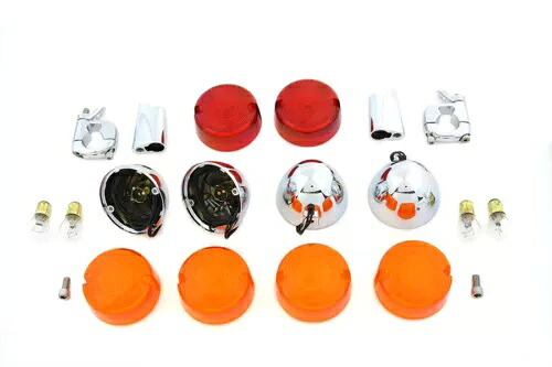 HARLEY ターンシグナルキットは 1986-1994 FXR、1986-UP XL、1991-2017 FXD、に適合します。 HARLEY Turn Signal Kit fits 1986-1994 FXR, 1986-UP XL, 1991-2017 FXD, 【並行輸入品】|カスタムパーツ WORLD倉庫