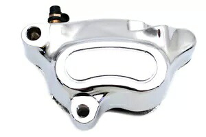 HARLEY クローム フロント 4 ピストン左側キャリパー 2008-2014 FXSTC、2008-2014 に適合 HARLEY Chrome Front 4 Piston Left Side Caliper fits 2008-2014 FXSTC, 2008-2014 【並行輸入品】｜カスタムパーツ WORLD倉庫