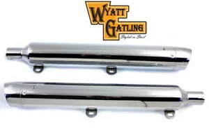 HARLEY ワイアット ガトリング 29 インチマフラーセットは 1997-2017 FLST に適合します。 HARLEY Wyatt Gatling 29 inch Muffler Set fits 1997-2017 FLST, 【並行輸入品】