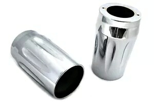 HARLEY クローム フォーク スライダー カバー セットは 2014-UP FLT に適合します。 HARLEY Chrome Fork Slider Cover Set fits 2014-UP FLT, 【並行輸入品】|カスタムパーツ WORLD倉庫