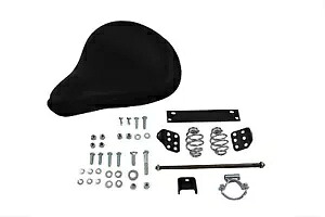 HARLEY ブラックレザーソロシート マウントキット付き 1965-1984 FL、1971-1984 FXE、 HARLEY Black Leather Solo Seat With Mount Kit fits 1965-1984 FL, 1971-1984 FXE, 【並行輸入品】
